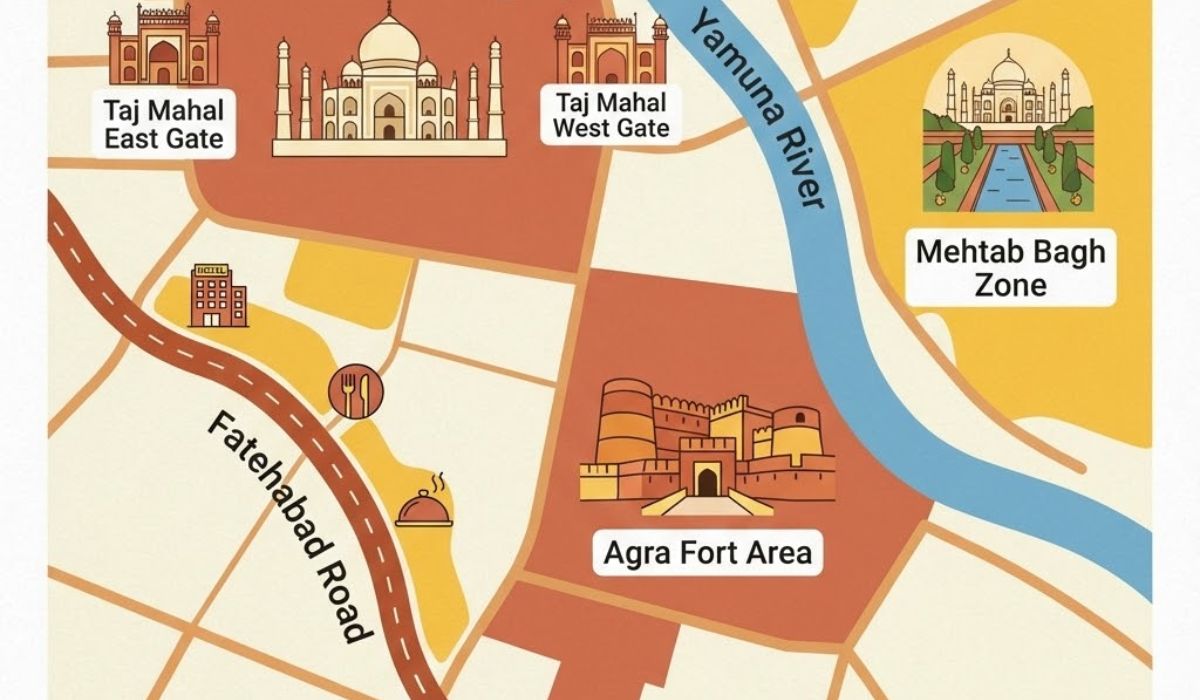 Best Places to Stay in Agra Near Major Attractions (1)