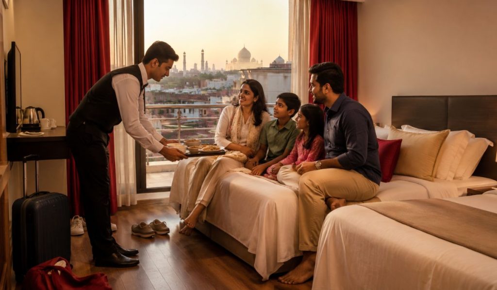 Affordable Hotel in Agra with Room Service Near Taj Mahal